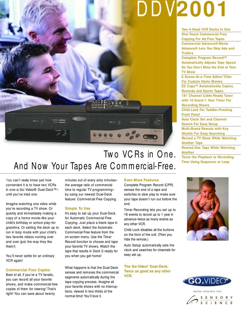 GoVideo DDV2001 User manual
