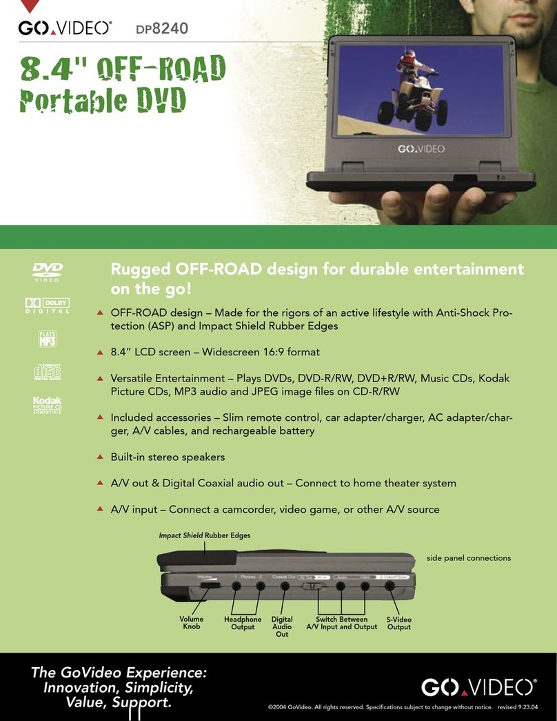 GoVideo Offroad DP8240 Owner's manual