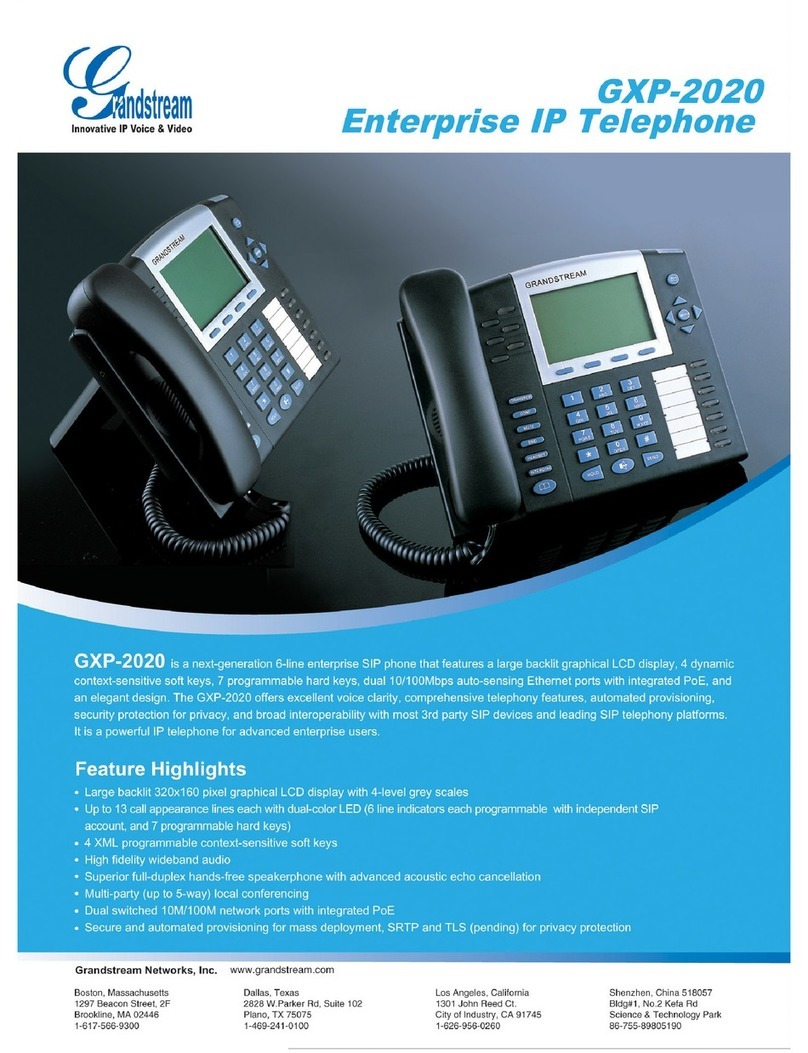 Grandstream Networks GXP-2020 User manual
