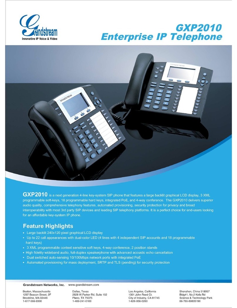 Grandstream Networks Grandstream GXP-2010 User manual