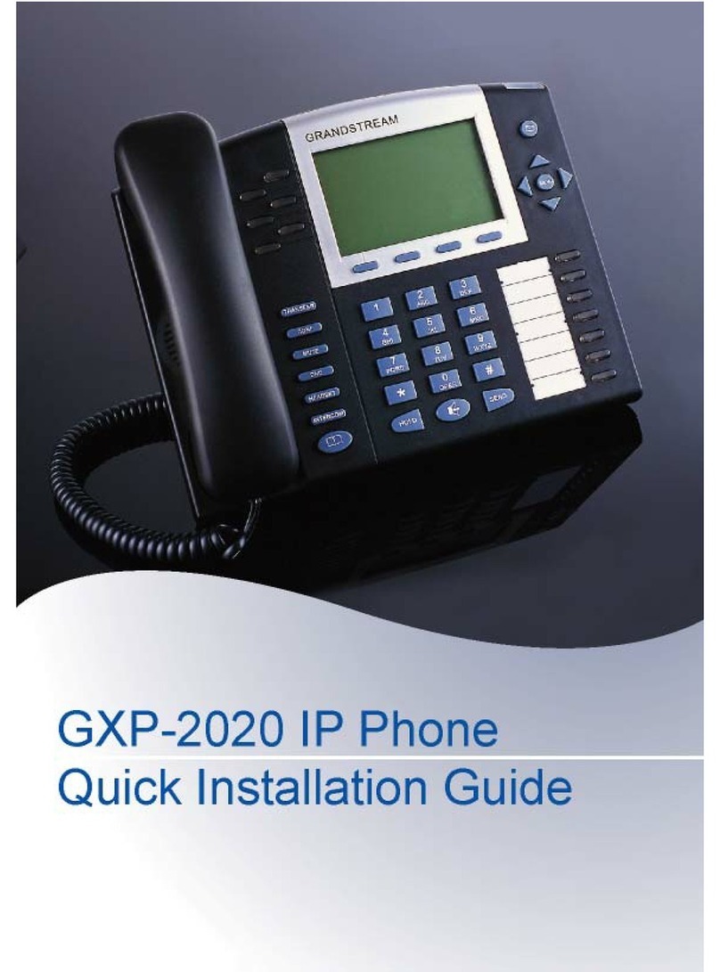 Grandstream Networks GXP-2020 User manual Grandstream Networks GXP-2020 User manual