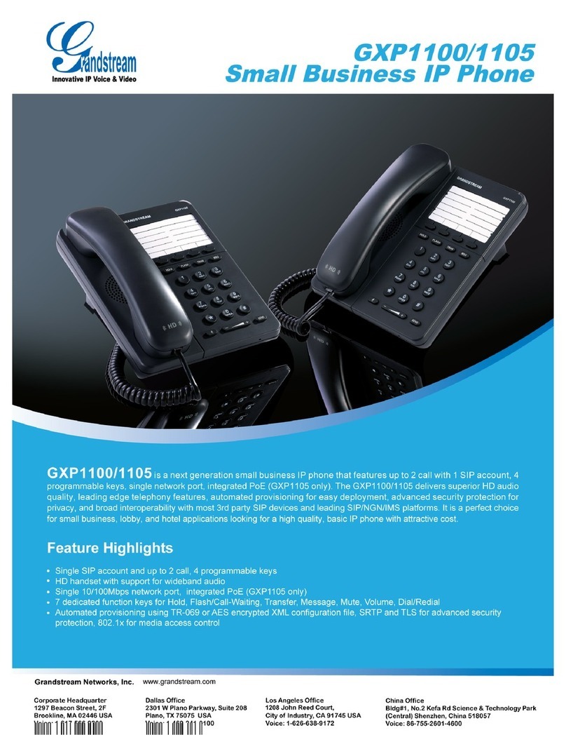 Grandstream Networks GXP-1100 User manual