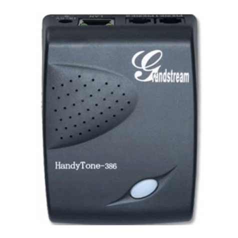 Grandstream Networks HT-386 User manual Grandstream Networks HT-386 User manual