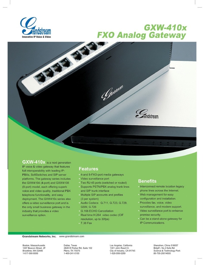 Grandstream Networks GXW-4104 User manual