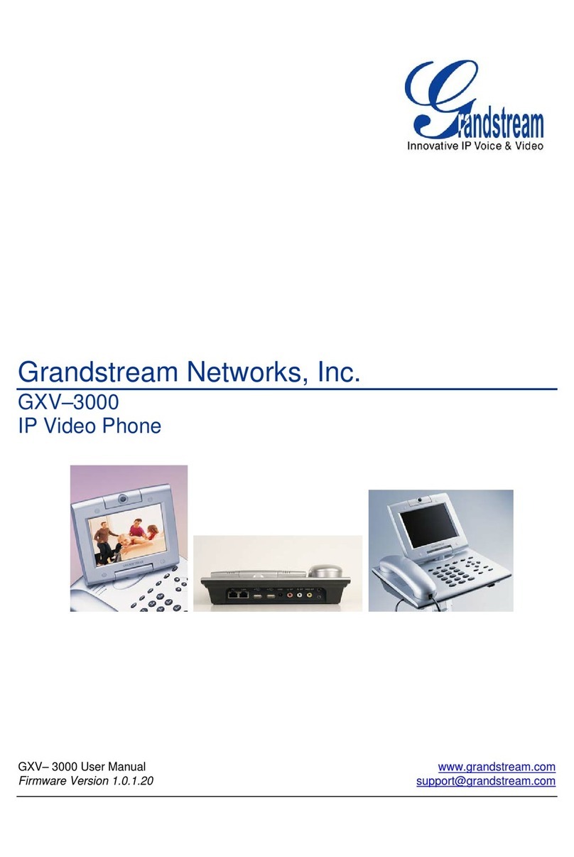 Grandstream Networks GXV-3000 User manual Grandstream Networks GXV-3000 User manual