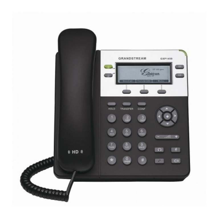 Grandstream Networks GXP1450 User manual Grandstream Networks GXP1450 User manual