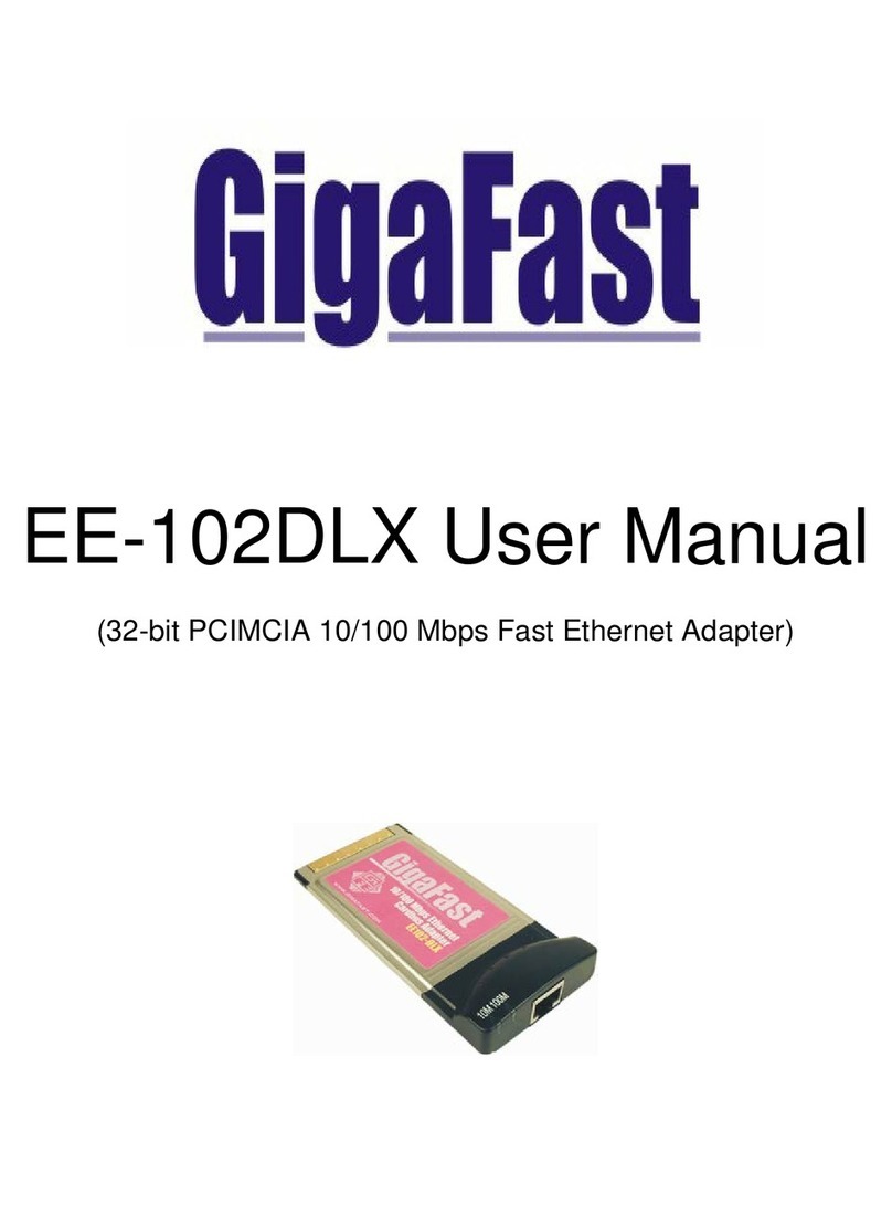 Gigafast EE102-DLX user manual