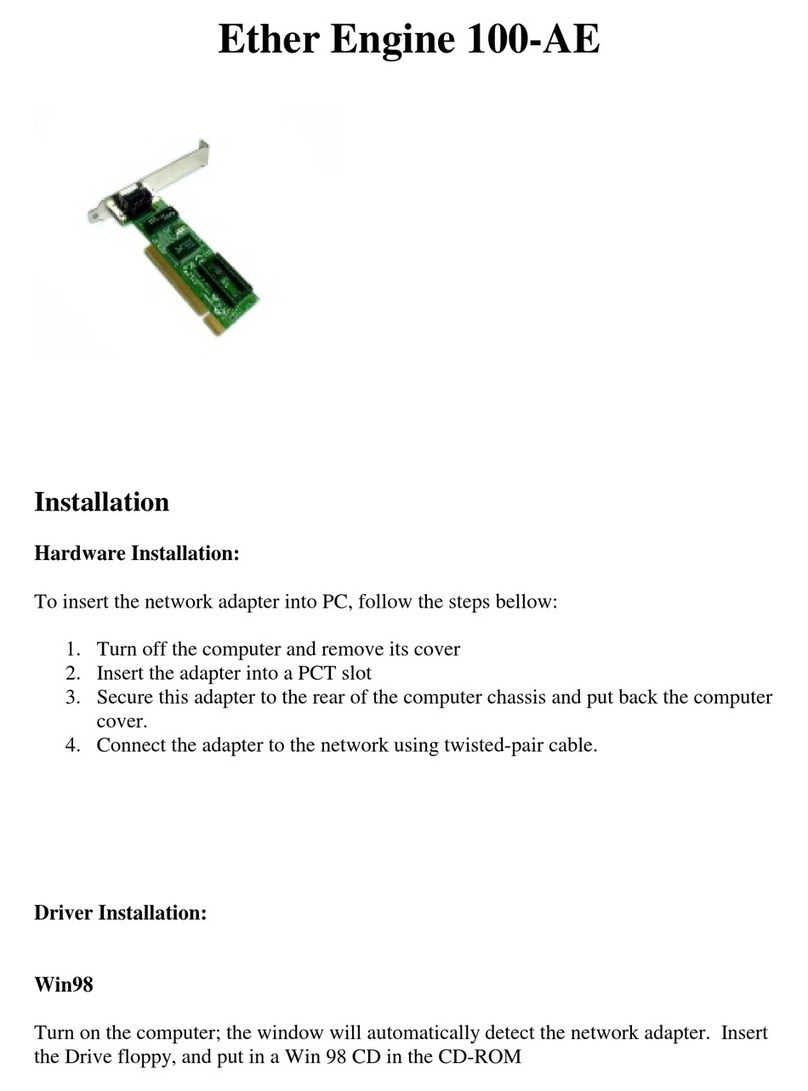 Gigafast EE100-AEP User manual Gigafast EE100-AEP User manual