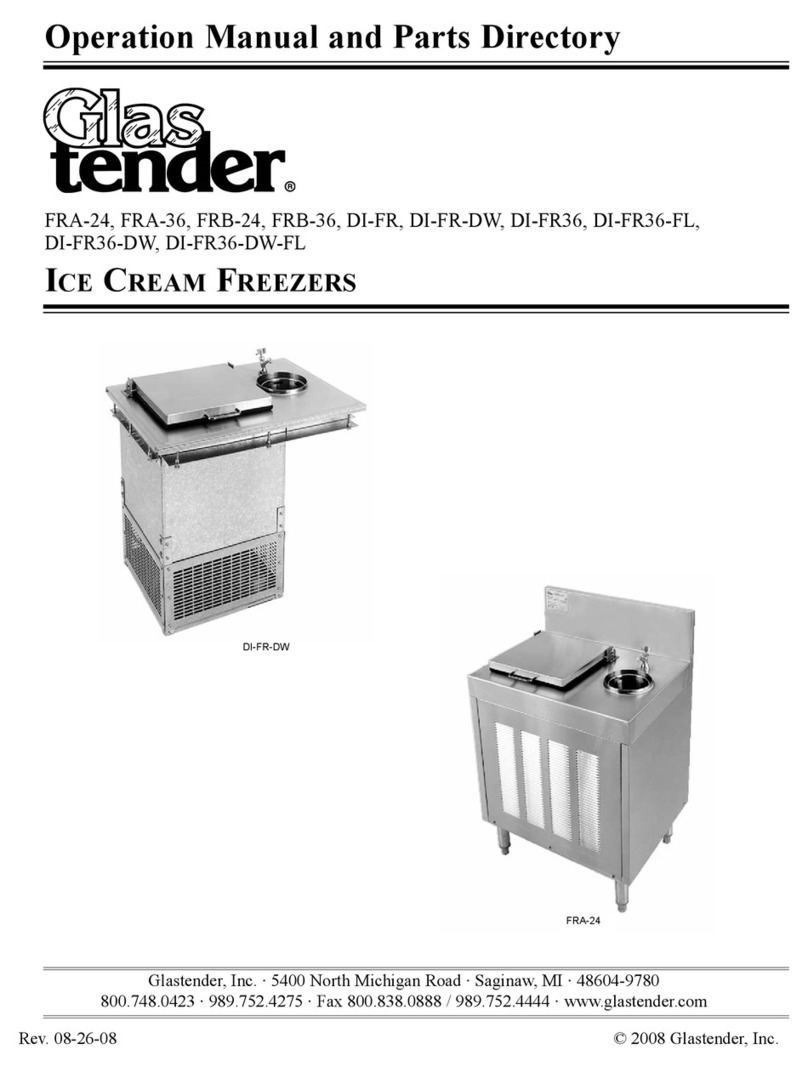 Glastender DI-FR Operation manual