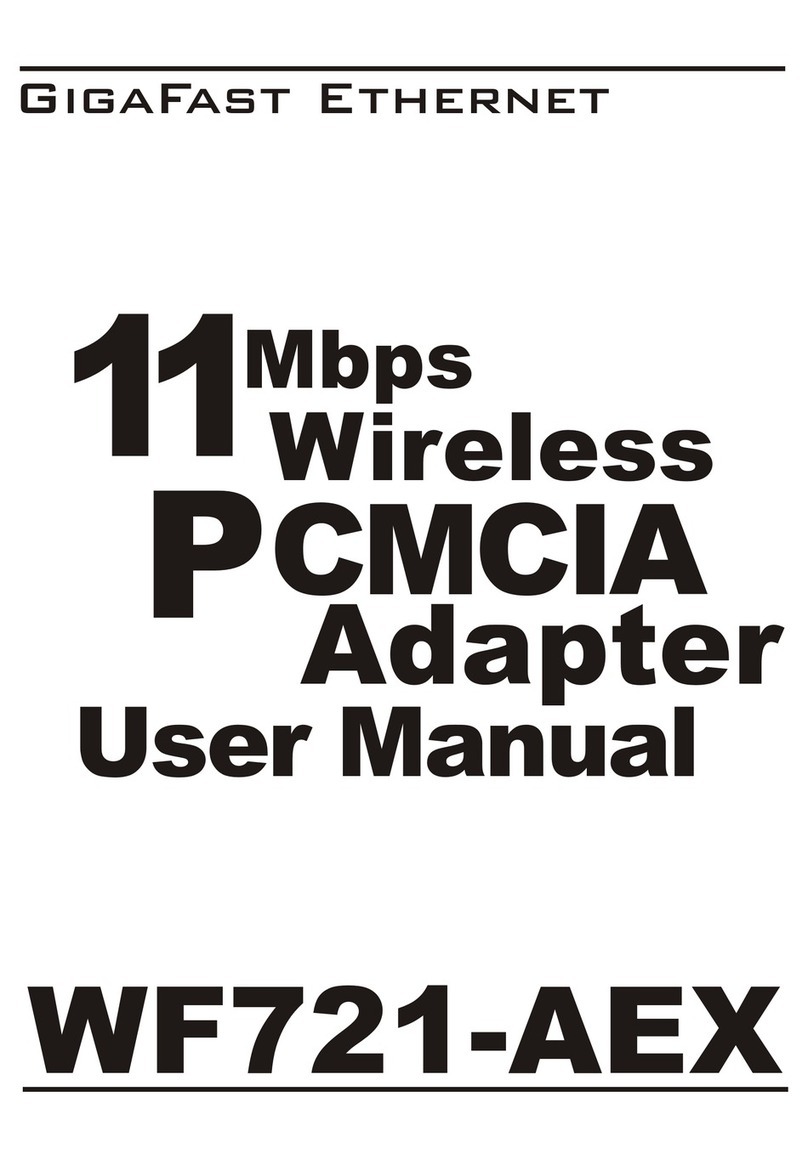 Gigafast WF721-AEX user manual