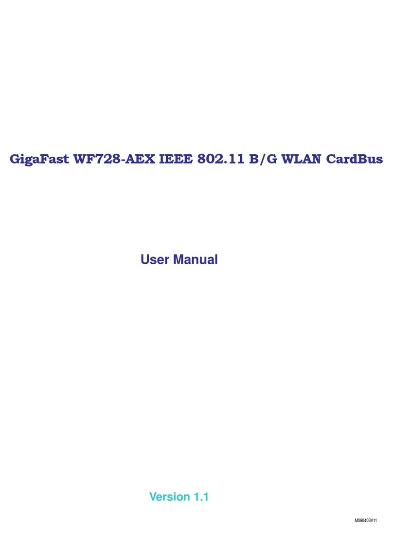 Gigafast WF728-AEX user manual