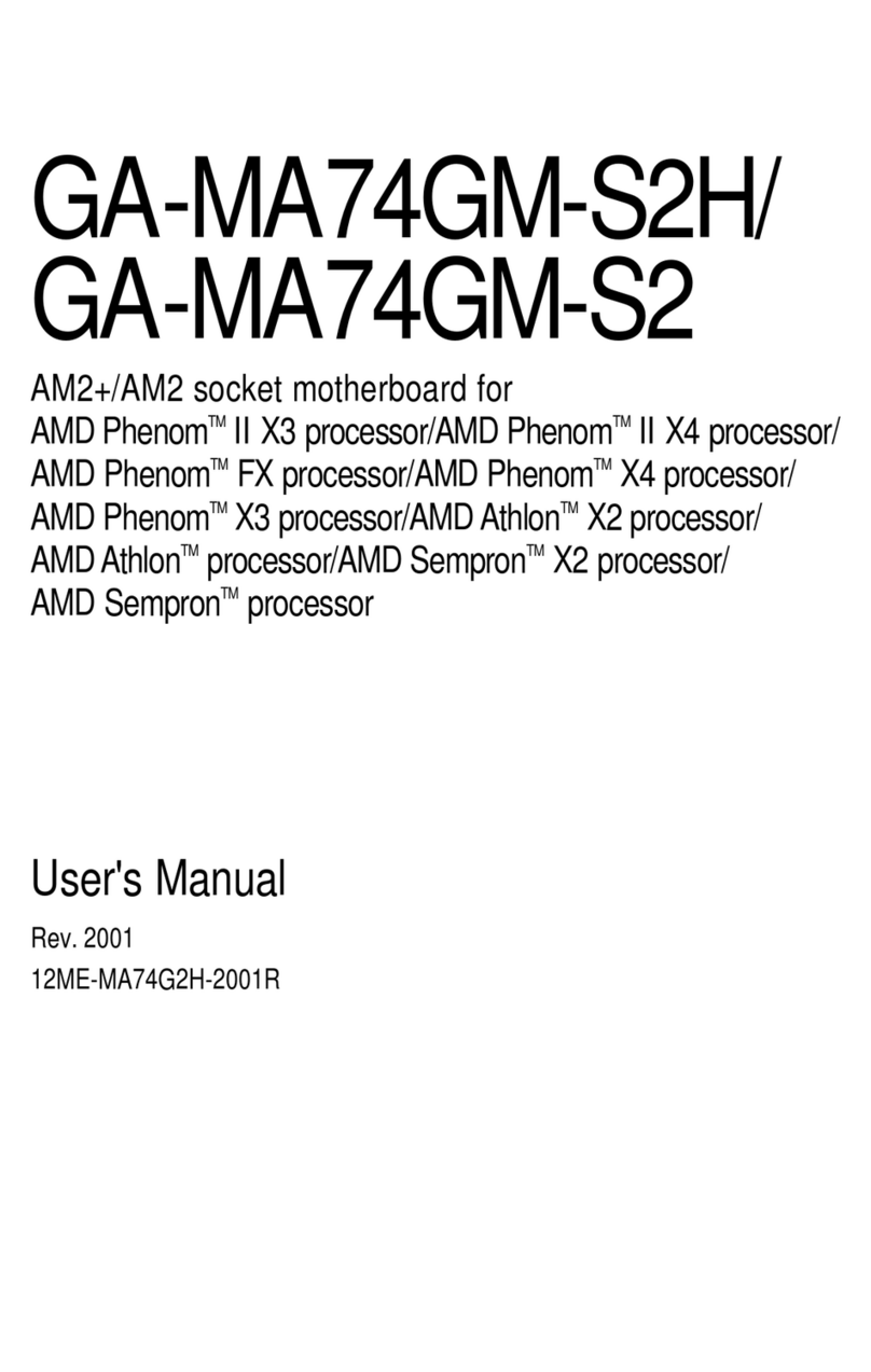 Gigabyte GA-MA74GM-S2 User manual Gigabyte GA-MA74GM-S2 User manual