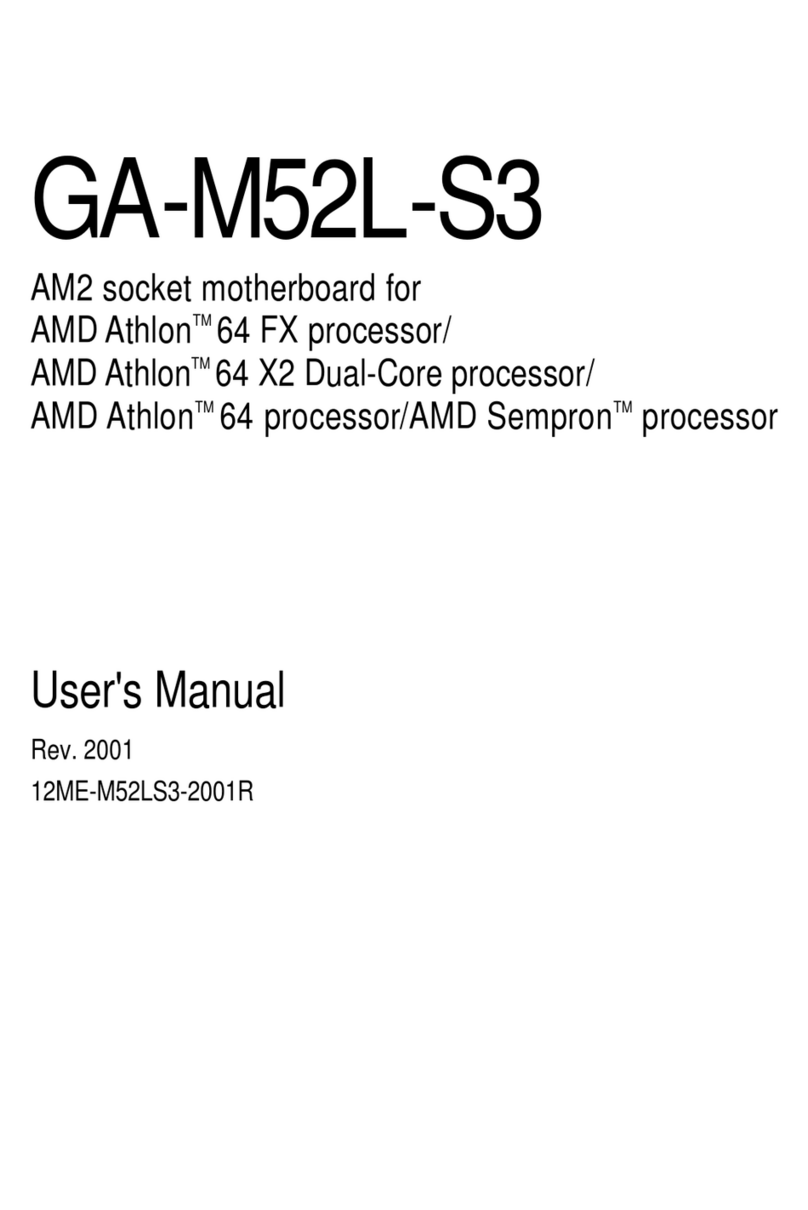 Gigabyte GA-M52L-S3 User manual