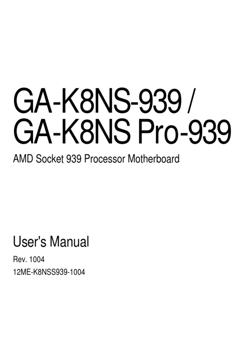 Gigabyte GA-K8NS-939 user manual