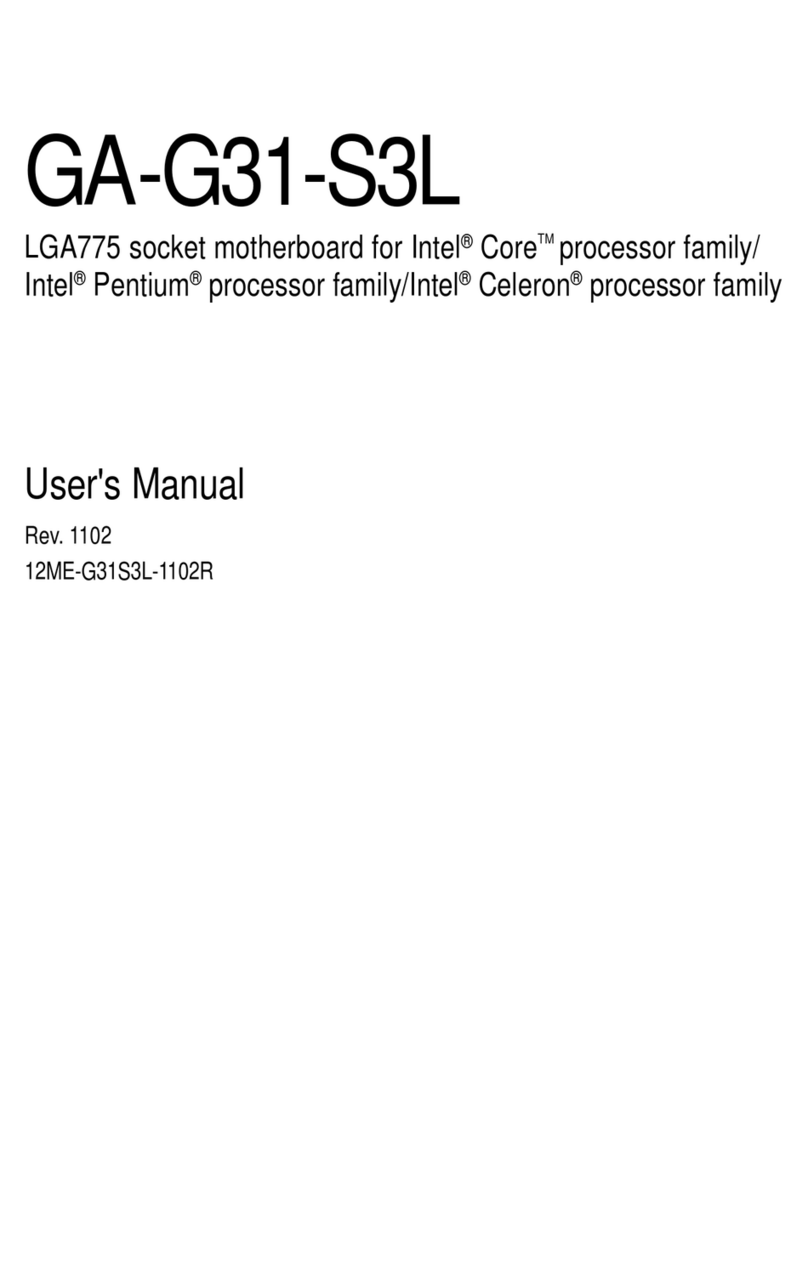 Gigabyte GA-G31-S3L User manual