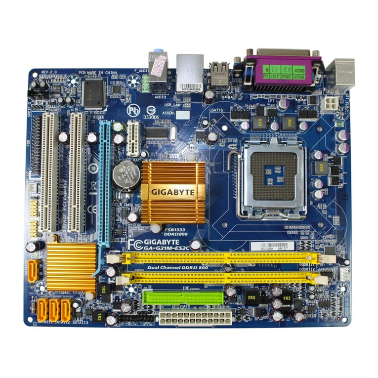 Gigabyte GA-G31M-ES2C User manual