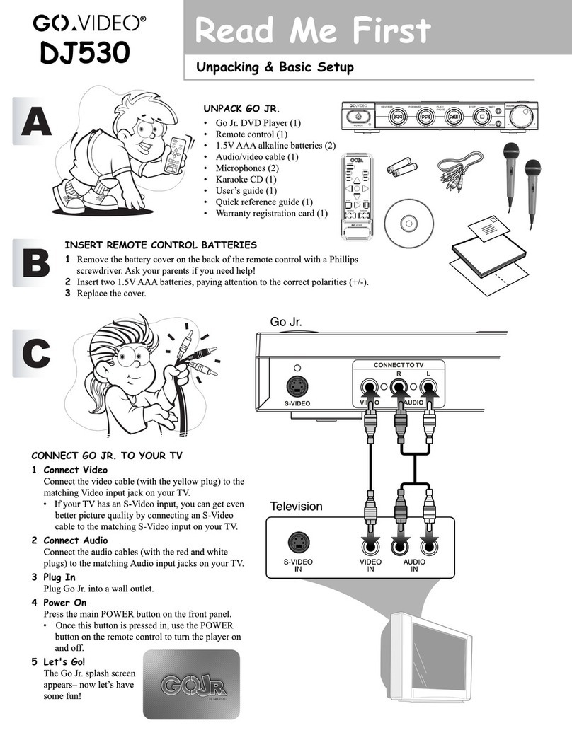 GoVideo DJ530 User manual