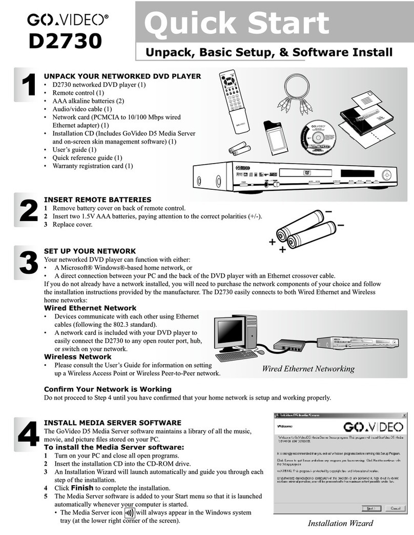 GoVideo D2730 User manual