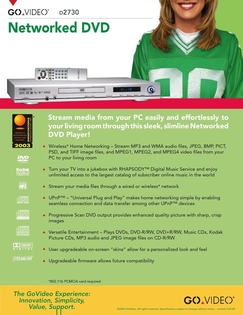 GoVideo D2730 User manual