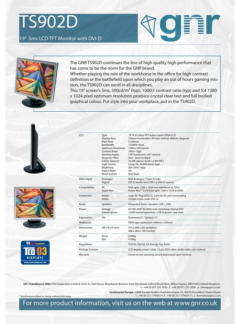 Gnr TS902D User manual