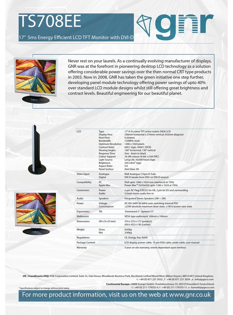 Gnr TS708EE Specifications