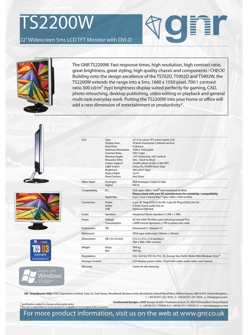 Gnr TS2200W User manual