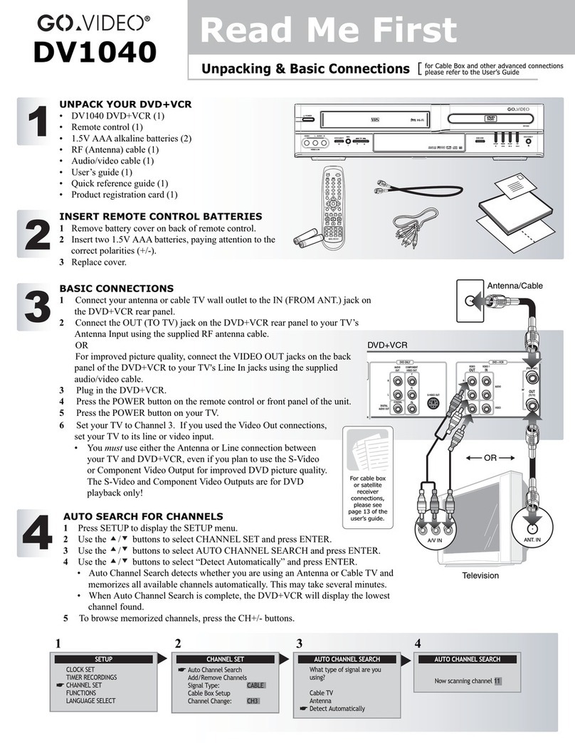 GoVideo DV1040 User manual