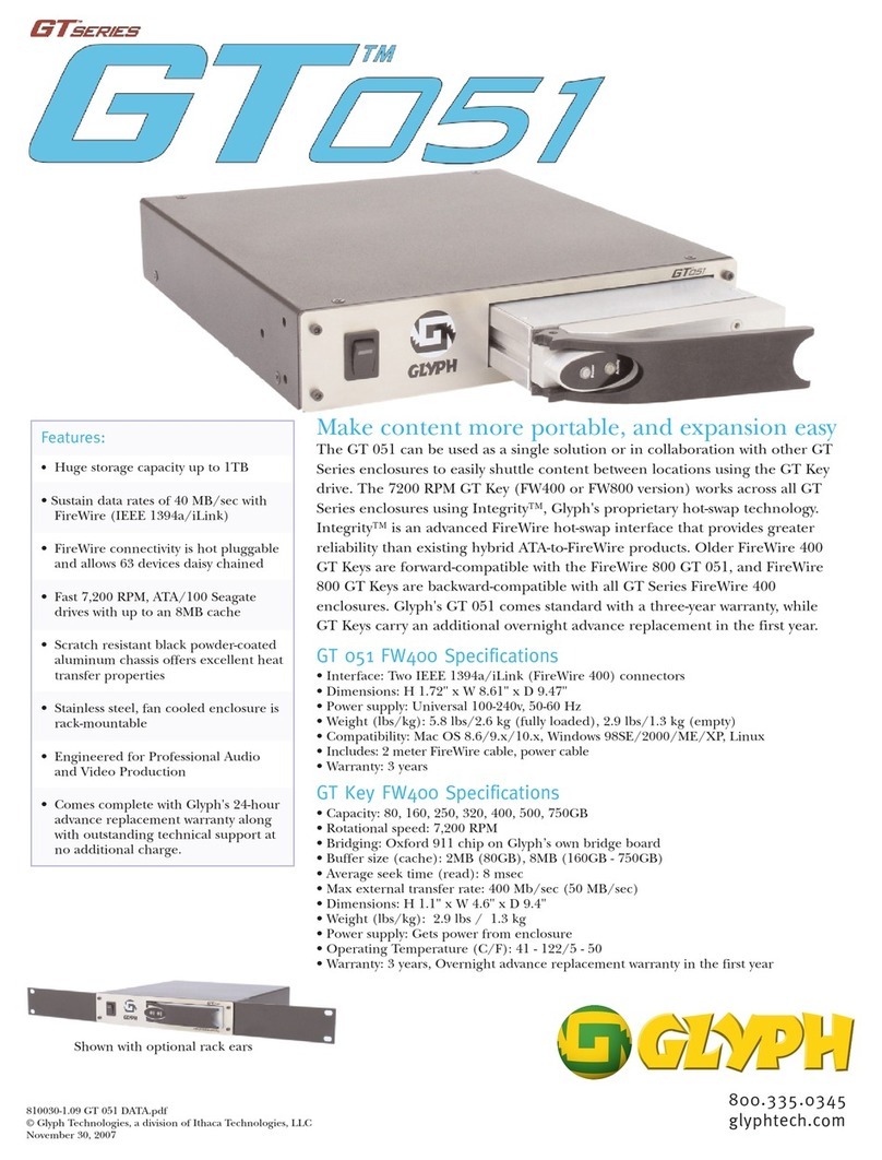 Glyph GT 051 User manual