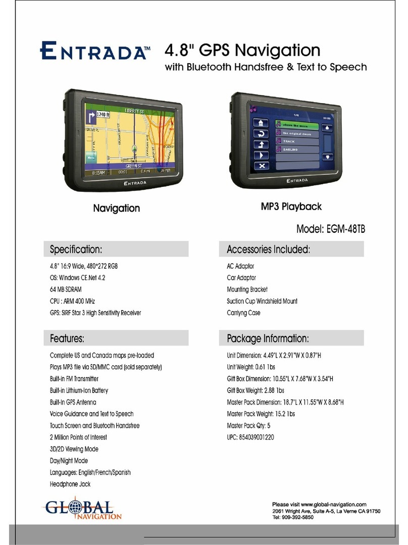 Global Navigation Entrada EGM-48TB Specifications