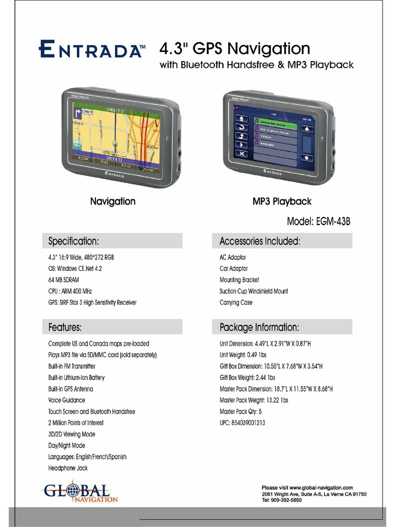 Global Navigation Entrada EGM-43B Specifications