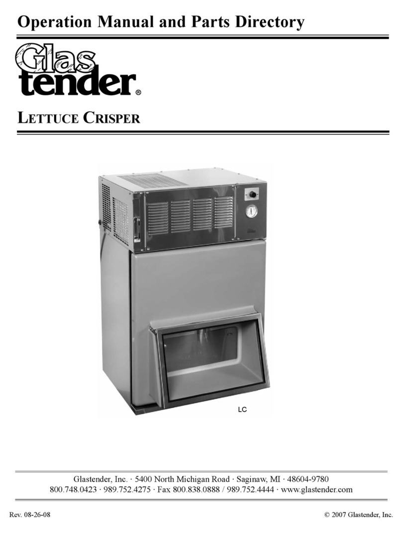 Glastender LC Operation manual