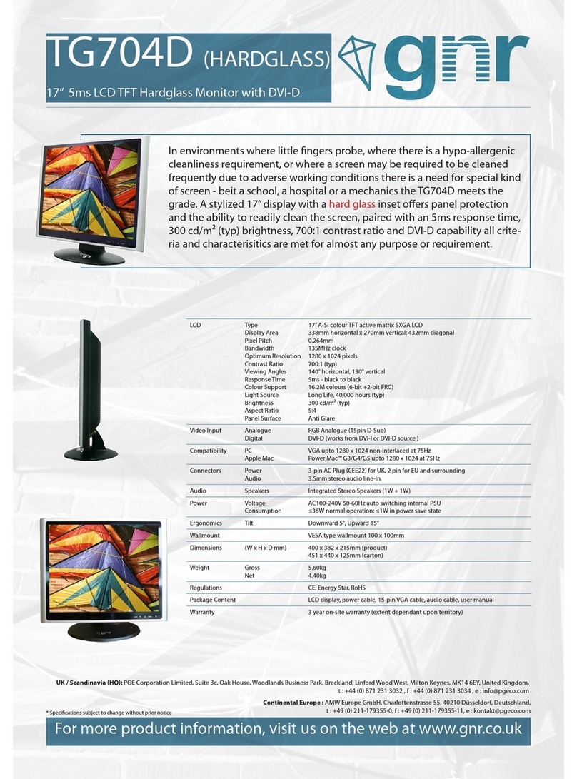 Gnr TG704D User manual