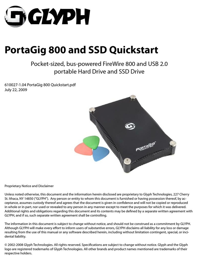 Glyph PGFW8004B-500 User manual