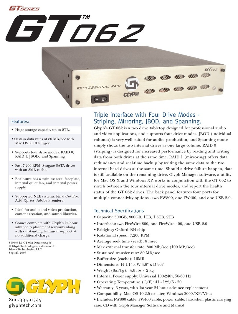 Glyph GT0621F-1000 Technical specifications Glyph GT0621F-1000 Technical specifications