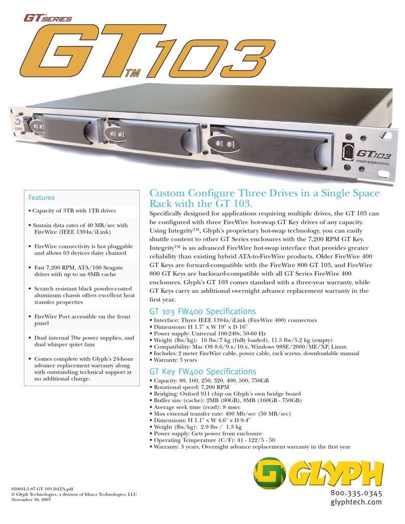 Glyph GT 103 User manual
