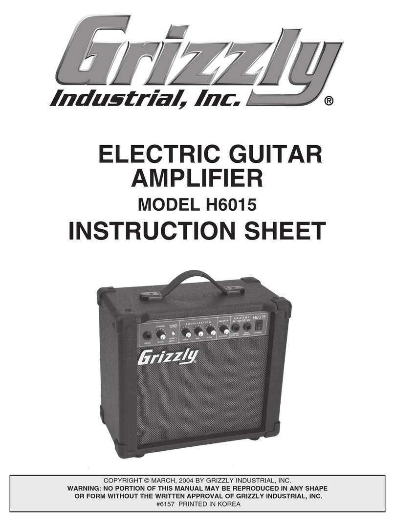 Grizzly H6015 User manual