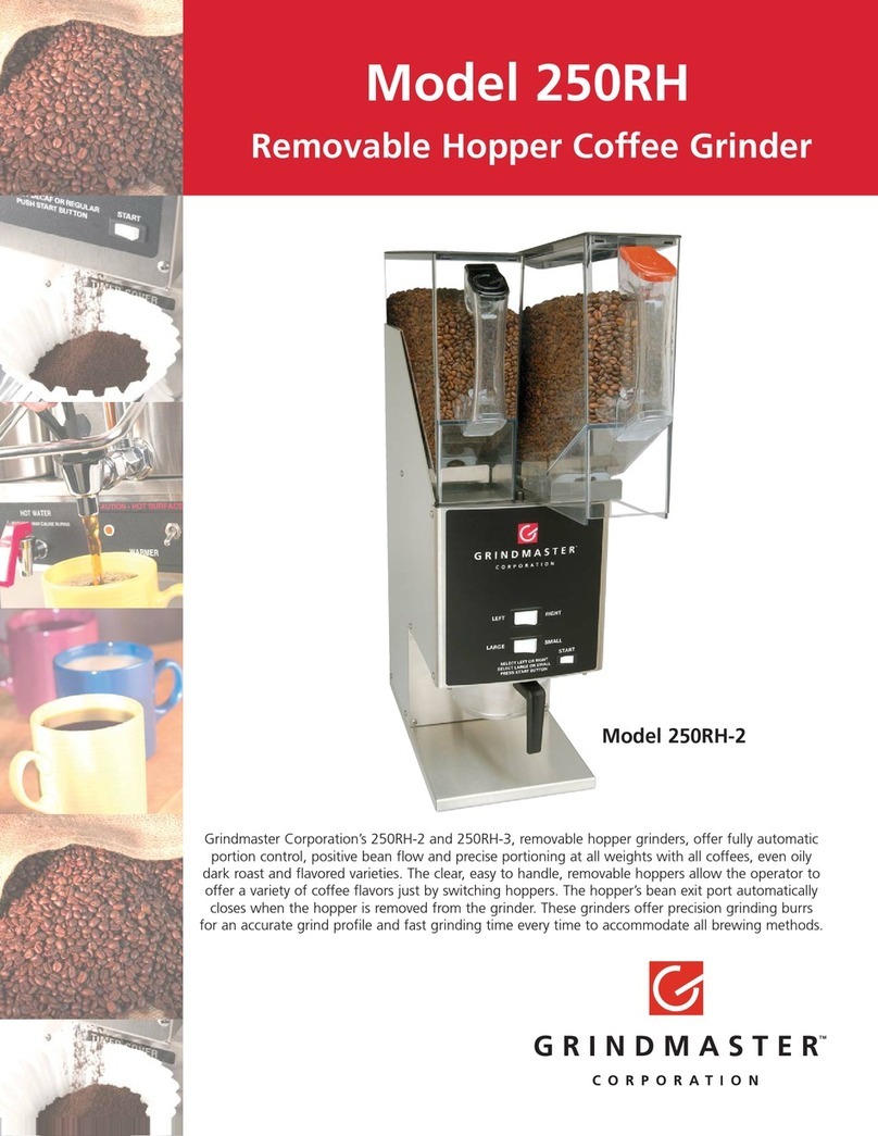Grindmaster 250RH-2 User manual Grindmaster 250RH-2 User manual