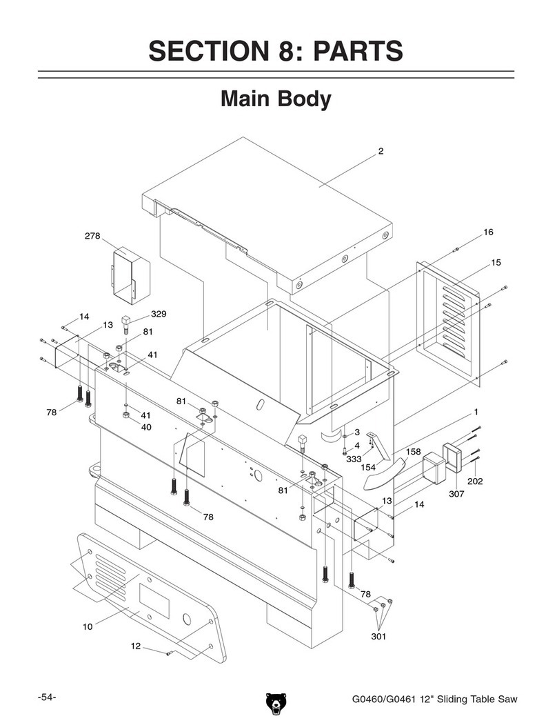Grizzly G0460 parts list