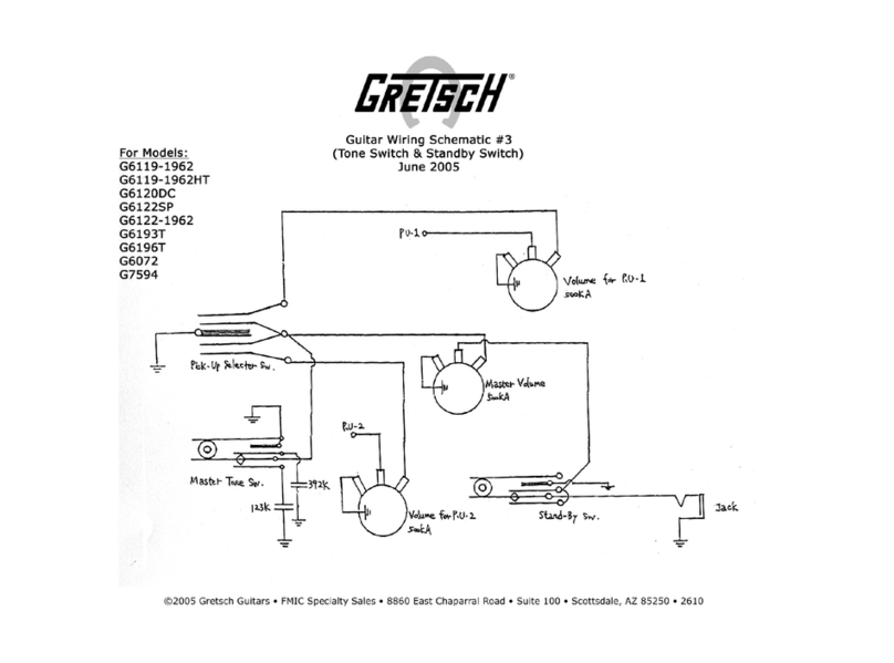 Gretsch G6072 Wiring diagram