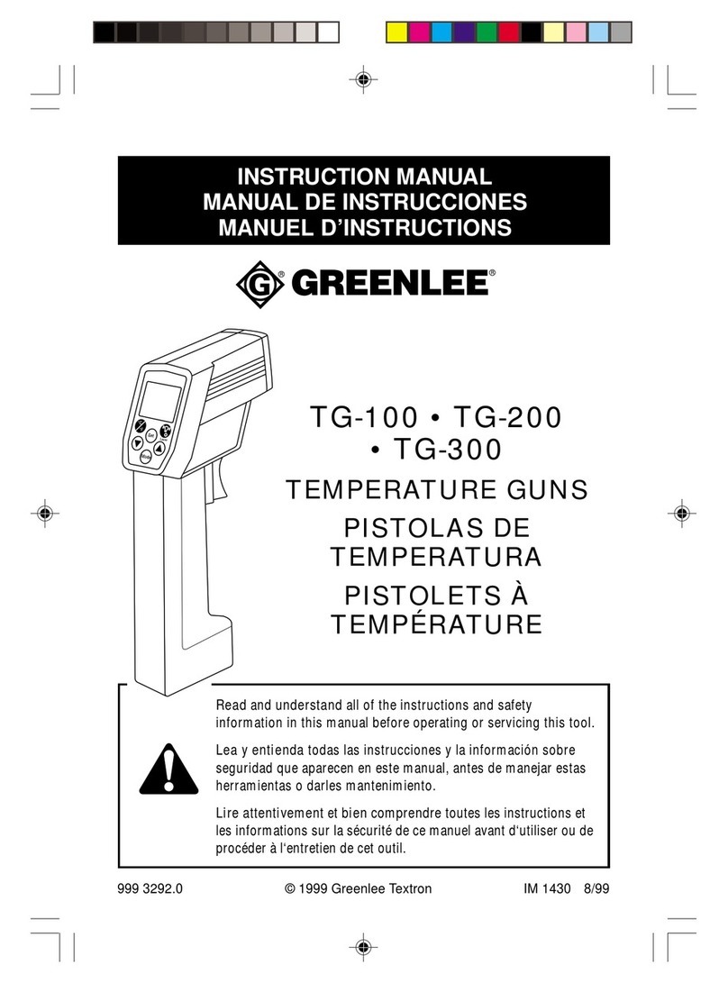 Greenlee TG-100 User manual
