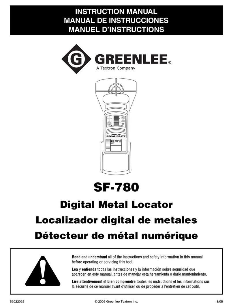 Greenlee SF-780 instruction manual