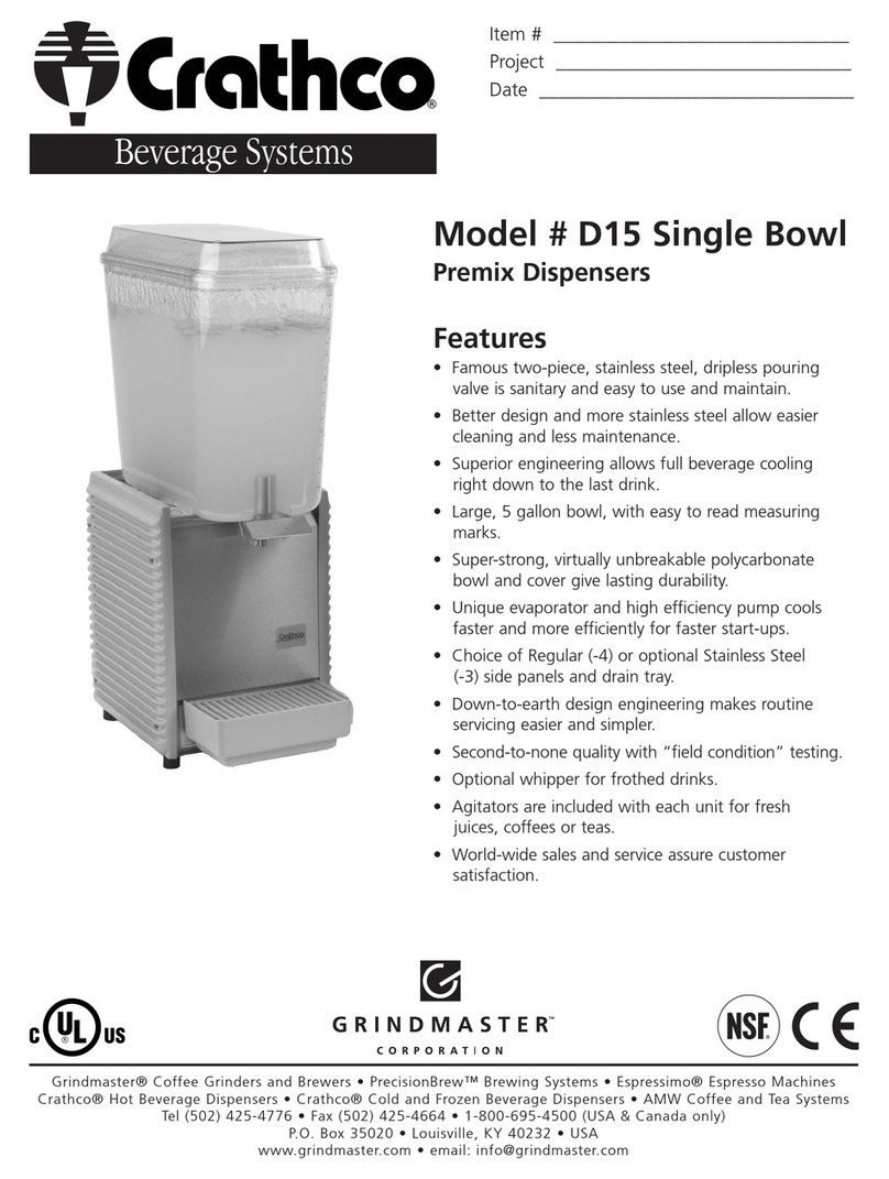 Crathco Crathco D15 User manual