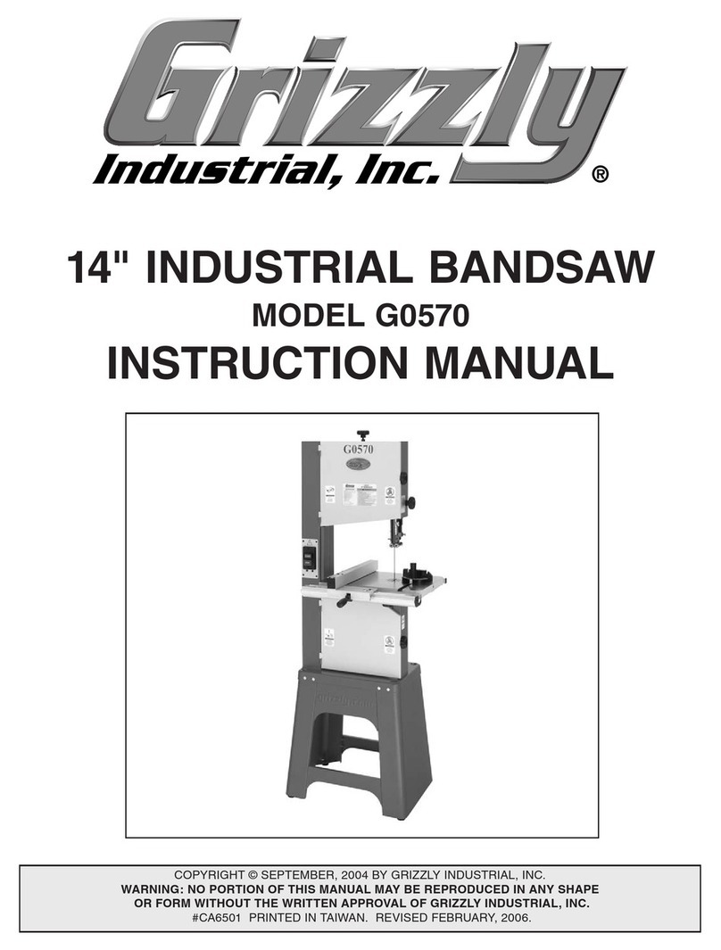 Grizzly G0570 User manual