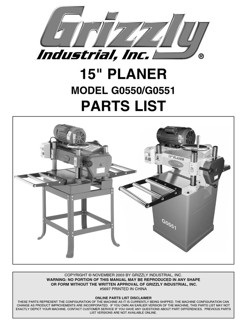 Grizzly G0550 User manual Grizzly G0550 User manual
