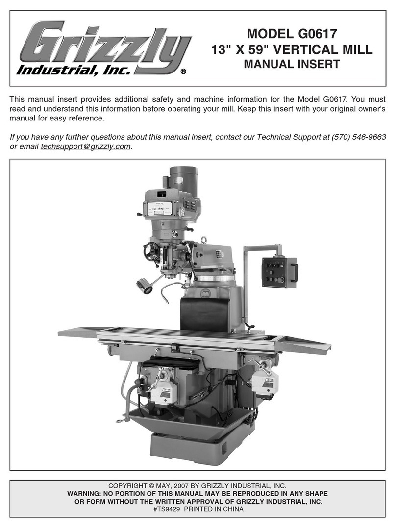 Grizzly G0617 User manual