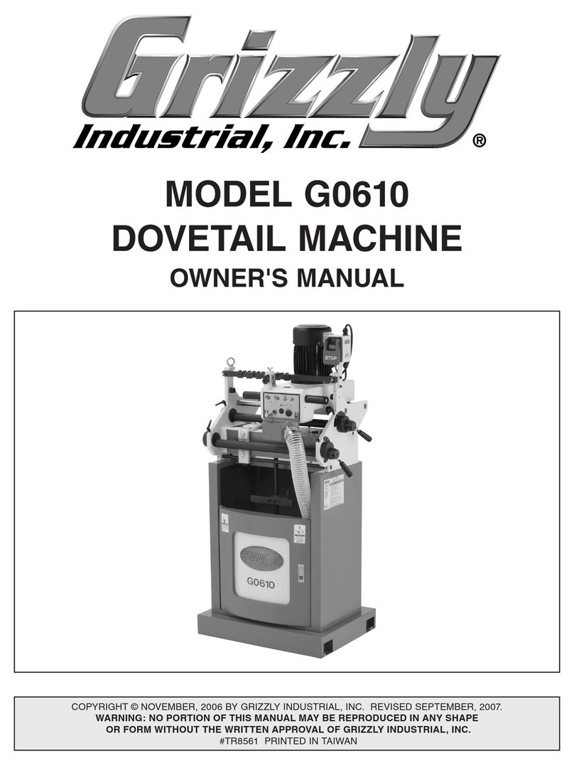 Grizzly G0610 owner's manual
