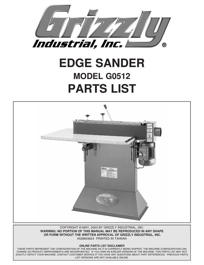 Grizzly G0512 User manual