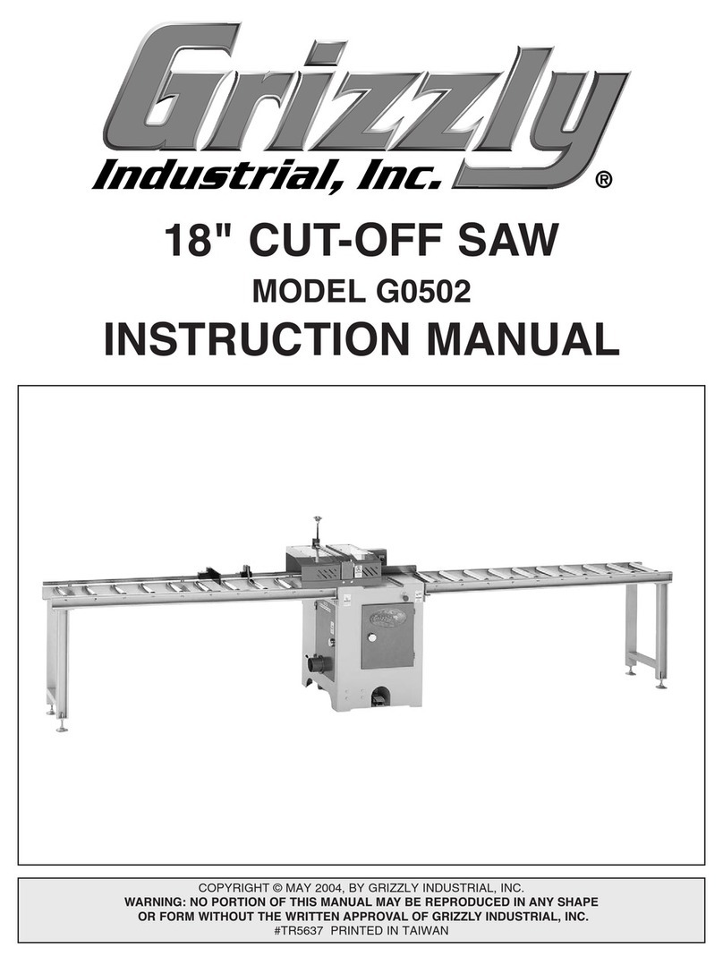 Grizzly G0502 User manual