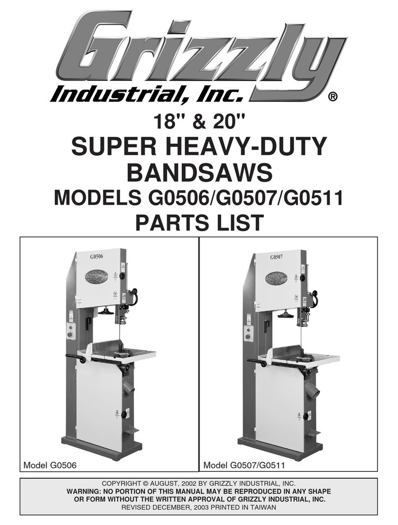 Grizzly G0506 User manual