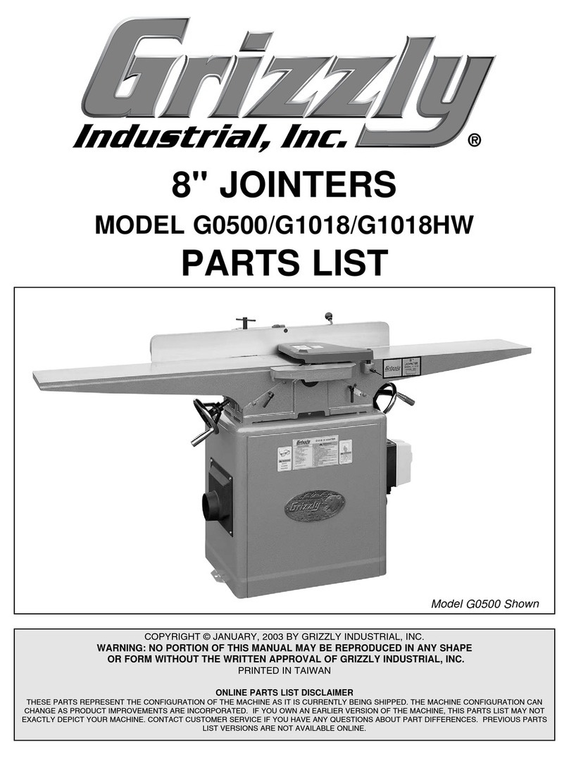 Grizzly G0500 User manual